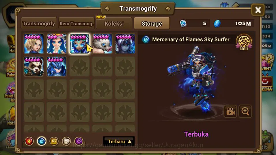 Summoners War: Sky Arena Accounts Mid-Game ASIA Lv 100|2 LD[Kiki,Wedjat]|69+ NB5(Laika,Nora,Amber,Etc)+157 6* Monster|Many 12