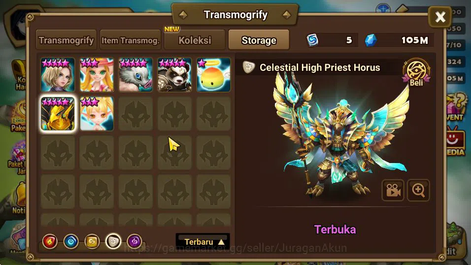 Summoners War: Sky Arena Accounts Mid-Game ASIA Lv 100|2 LD[Kiki,Wedjat]|69+ NB5(Laika,Nora,Amber,Etc)+157 6* Monster|Many 15