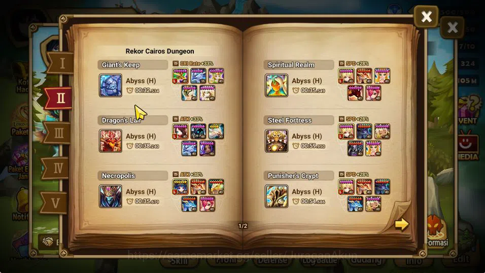Summoners War: Sky Arena Accounts Mid-Game ASIA Lv 100|2 LD[Kiki,Wedjat]|69+ NB5(Laika,Nora,Amber,Etc)+157 6* Monster|Many 3