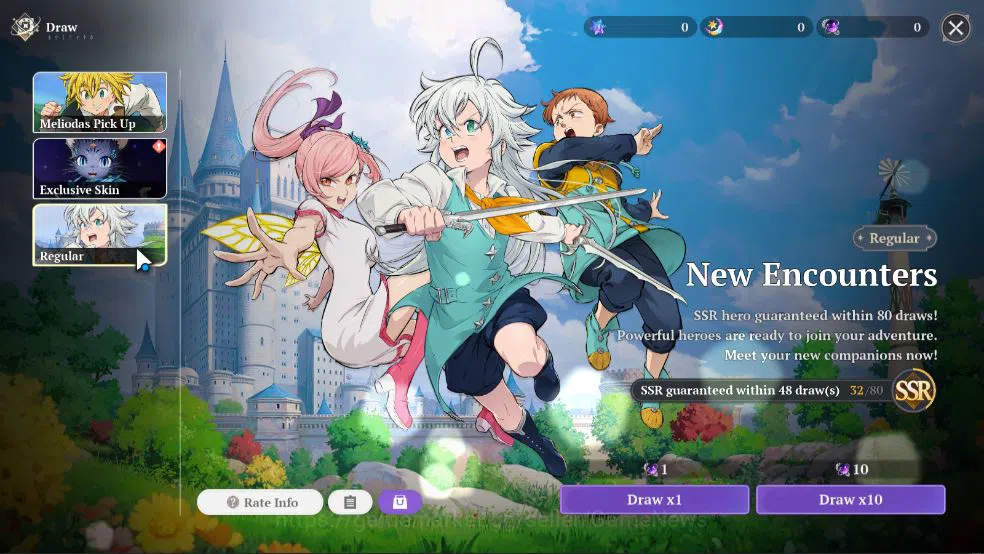 The Seven Deadly Sins: Origin Accounts [EU] Fresh Starter Lv 2 | 2 SSR | Meliodas, Guila, image 5