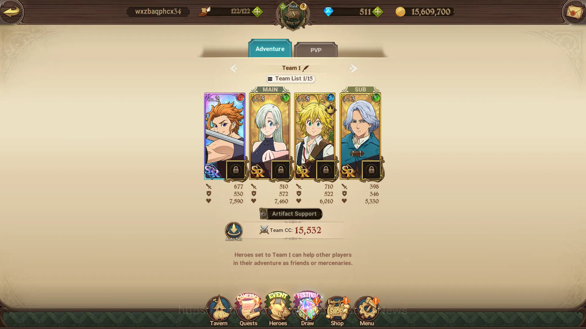 The Seven Deadly Sins: Grand Cross Accounts Global |418K CC|Starter Ch1|511 Dm|2 UR + Collab O image 4