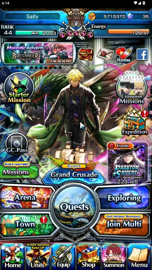 Grand Summoners Accounts End-Game Global|Rank 44|17 Ascend 3 TW|(Chloe,Madoka,Ira Gamagoori)+TW,Roy,S Miyu,Fen,Isliid 1