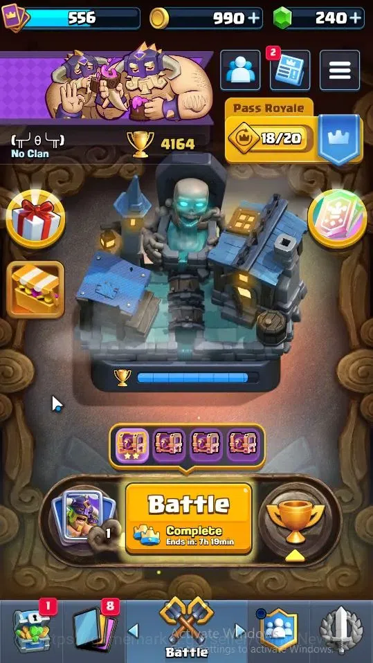 Clash Royale Accounts High-End Lv 556|Trophy 4164|KTL 10|Arena 12|Card 69/122|1 HERO 5 EVO 3 Legend 17 Epic 23 Rare 26 1