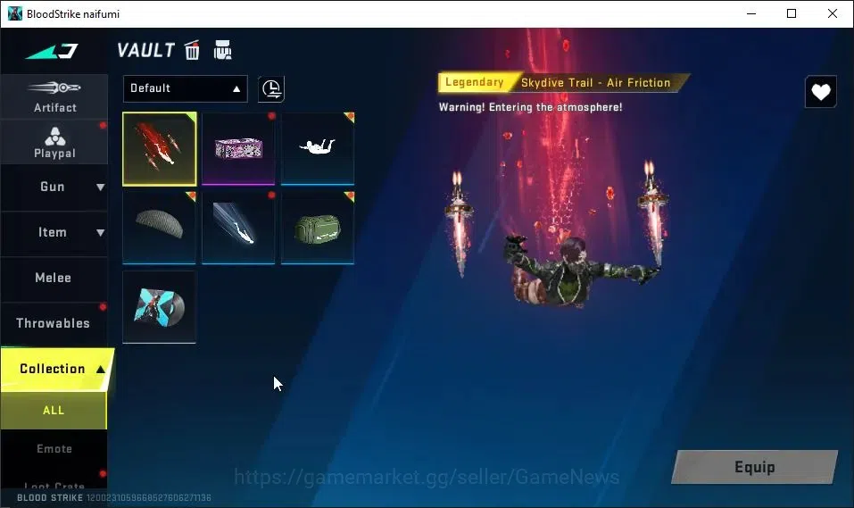 Blood Strike Accounts ASIA|Fresh Starter|Melee ULTRA Lightblade-Dark For image 6