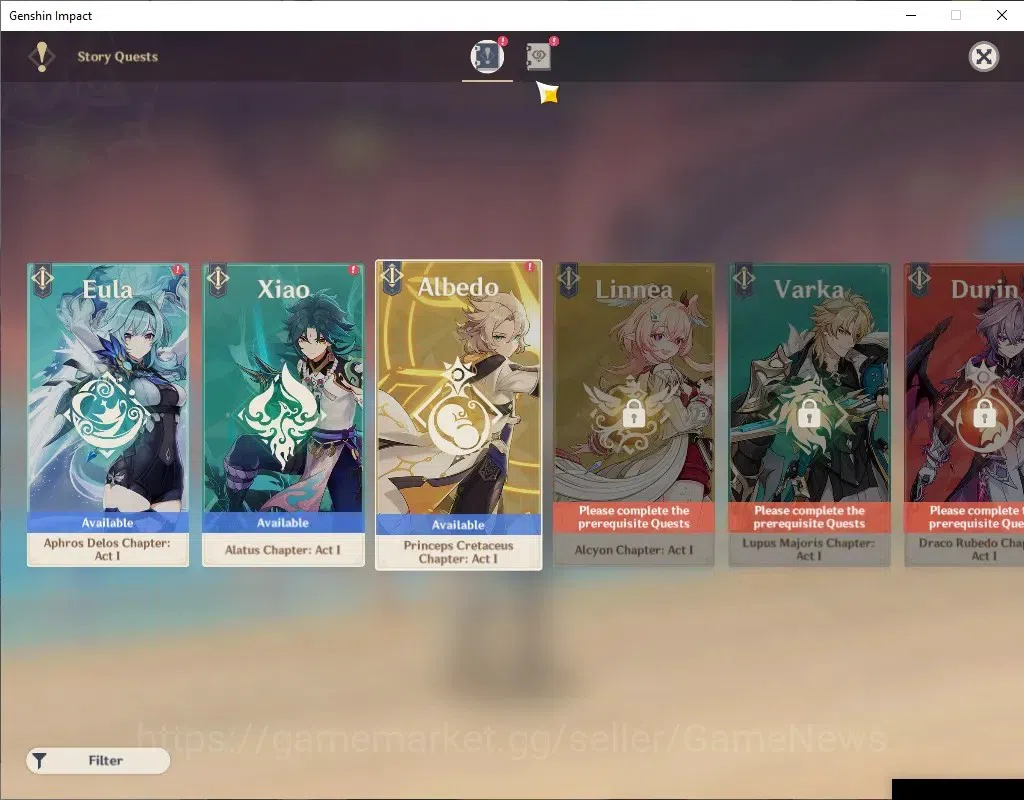 Genshin Impact Accounts Others ASIA|AR 40|2 10