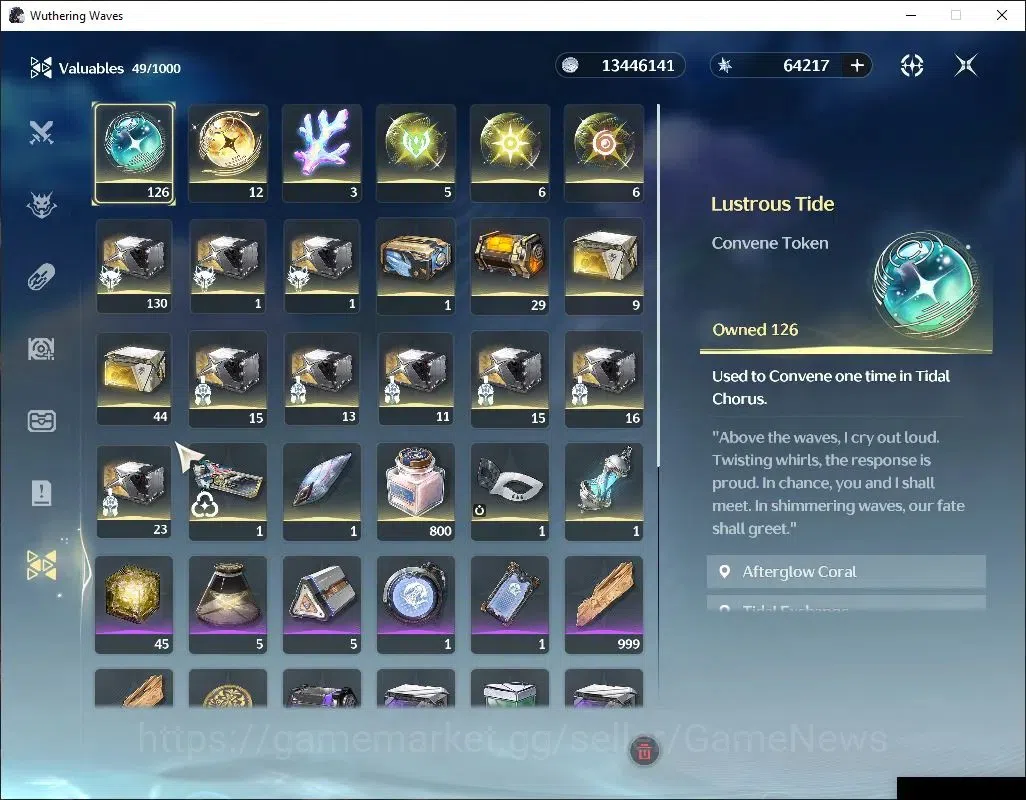 Wuthering Waves Accounts EU|UL 47|Ready Gacha|64k Astrite+126 Lustrous+12 R image 8