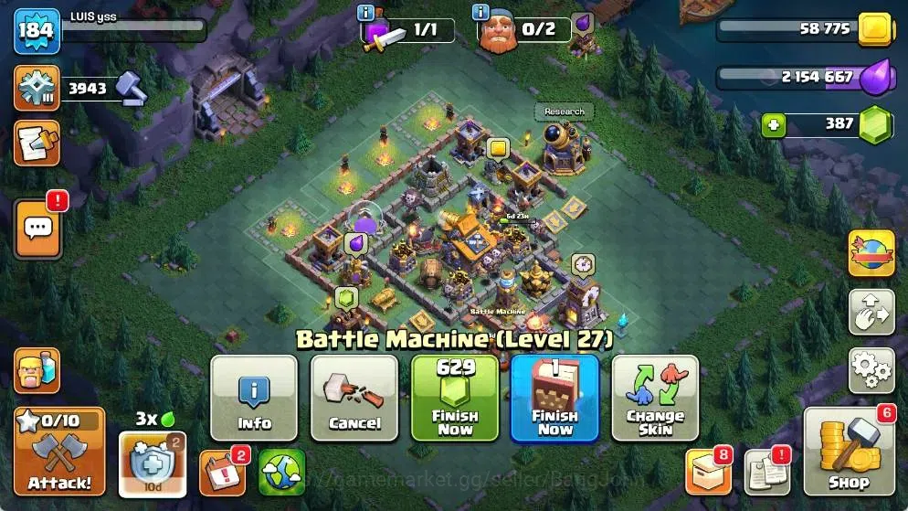 Clash of Clans Accounts Global |TH 15-BH 10|LVL 184|AQ 84 ,MP 51 ,GW 51 ,R image 17