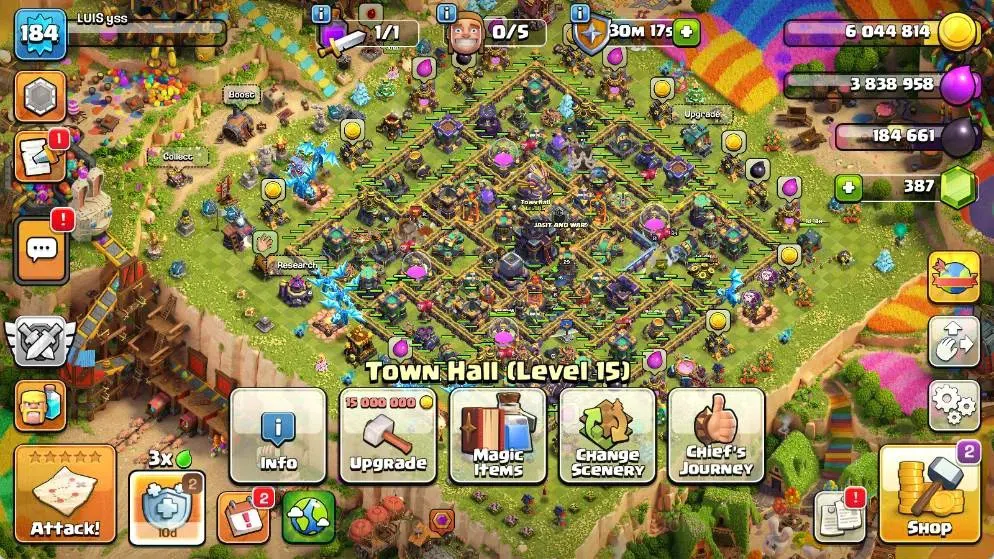 Clash of Clans Accounts Global |TH 15-BH 10|LVL 184|AQ 84 ,MP 51 ,GW 51 ,R image 2
