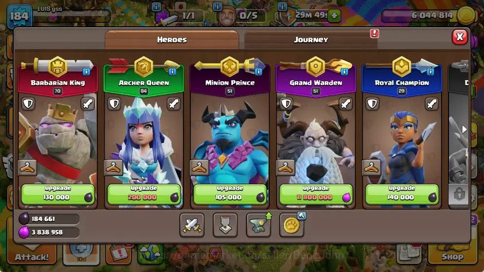 Clash of Clans Accounts Global |TH 15-BH 10|LVL 184|AQ 84 ,MP 51 ,GW 51 ,R image 6