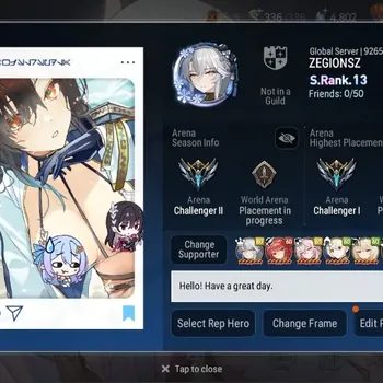 Epic Seven Accounts High-End Global Unverif|S.Rank.13|28 ML(Lisette,Renoa,SOT Show,SS vivian,NM Luna,Belian,etc)|PoH