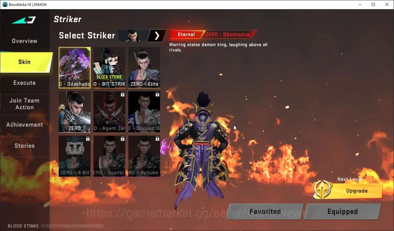 Blood Strike Accounts ASIA|ETERNAL Zero,DeAgle+Collab TR FN2000,Takemich image 3