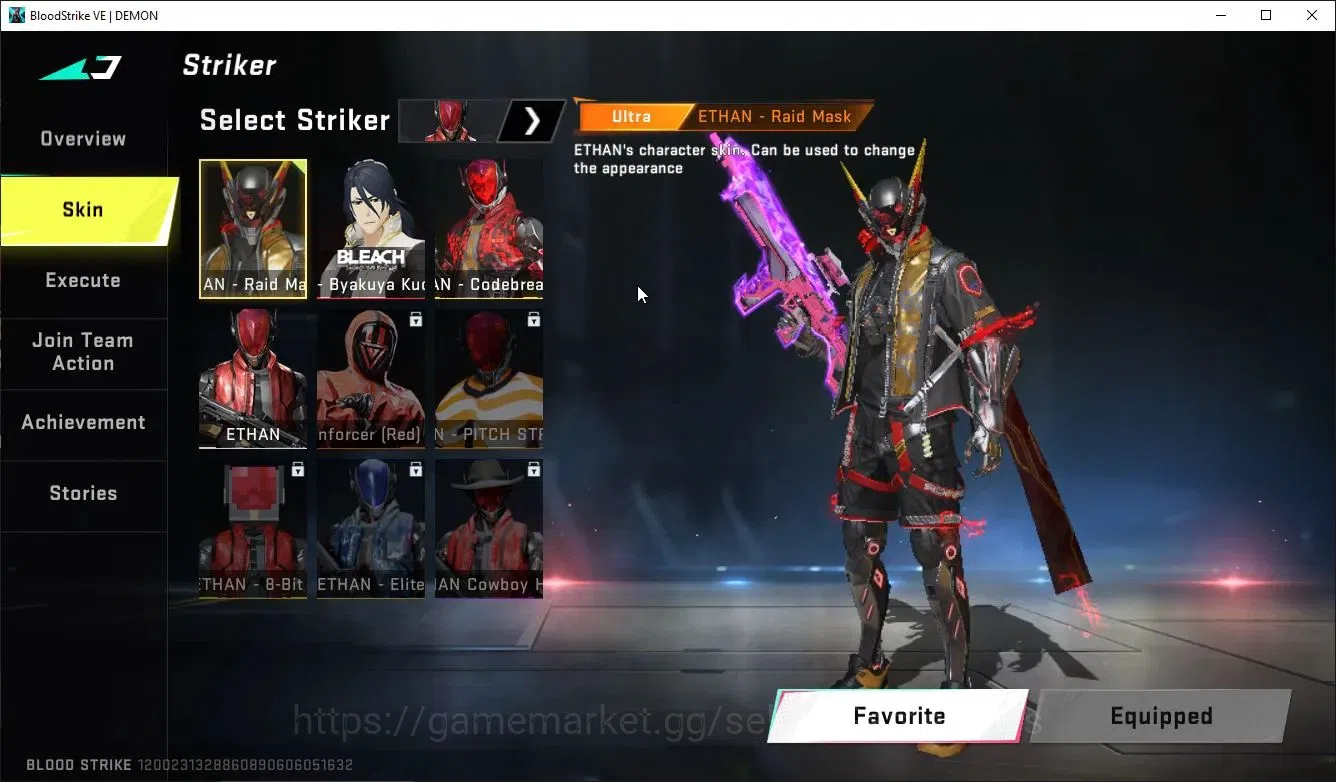 Blood Strike Accounts ASIA|ETERNAL Zero,DeAgle+Collab TR FN2000,Takemich image 8