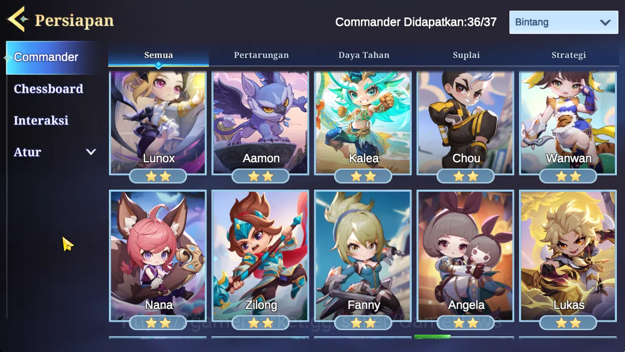 Magic Chess: Go Go Accounts Mythic 41|Bonus MLBB|36 Commander 9 Max|7 Chessboard|Magical (Cybercity),2 Epic,Etc|21 Skin|4 15
