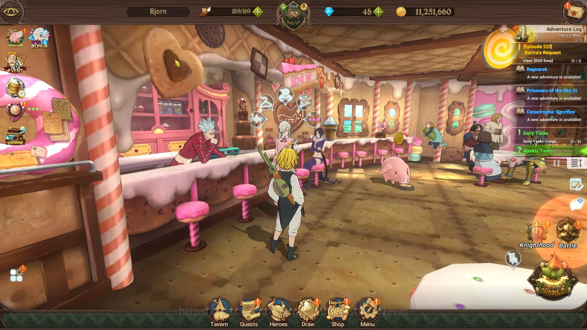 The Seven Deadly Sins: Grand Cross Accounts Asia|1,8M CC|4 UR+Fire Force|Meresca4/6,Gowther,DK image 1