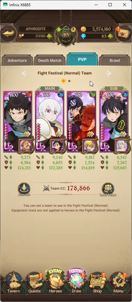 The Seven Deadly Sins: Grand Cross Accounts Global | 3.2M CC |1 LR | Salos, Merlin Esca, Chaos image 9