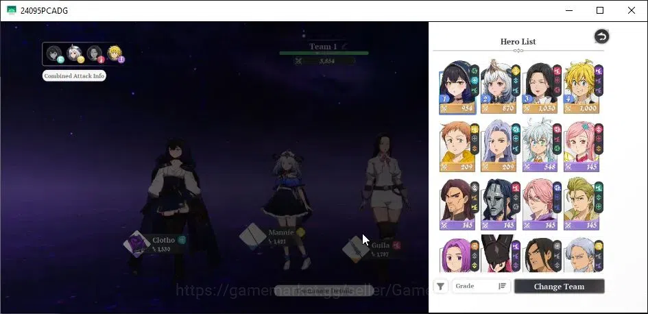 The Seven Deadly Sins: Origin Accounts SEA|Lv 12|6 SSR [ClothoP1,MannieP1,GuilaP1,Melioda image 1