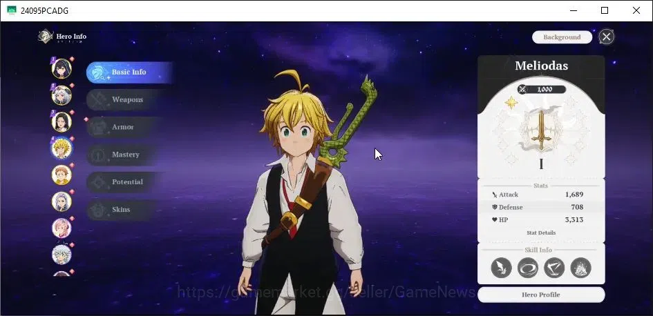 The Seven Deadly Sins: Origin Accounts SEA|Lv 12|6 SSR [ClothoP1,MannieP1,GuilaP1,Melioda image 8