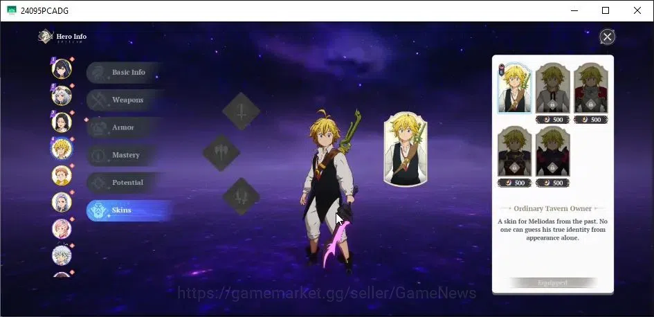 The Seven Deadly Sins: Origin Accounts SEA|Lv 12|6 SSR [ClothoP1,MannieP1,GuilaP1,Melioda image 9