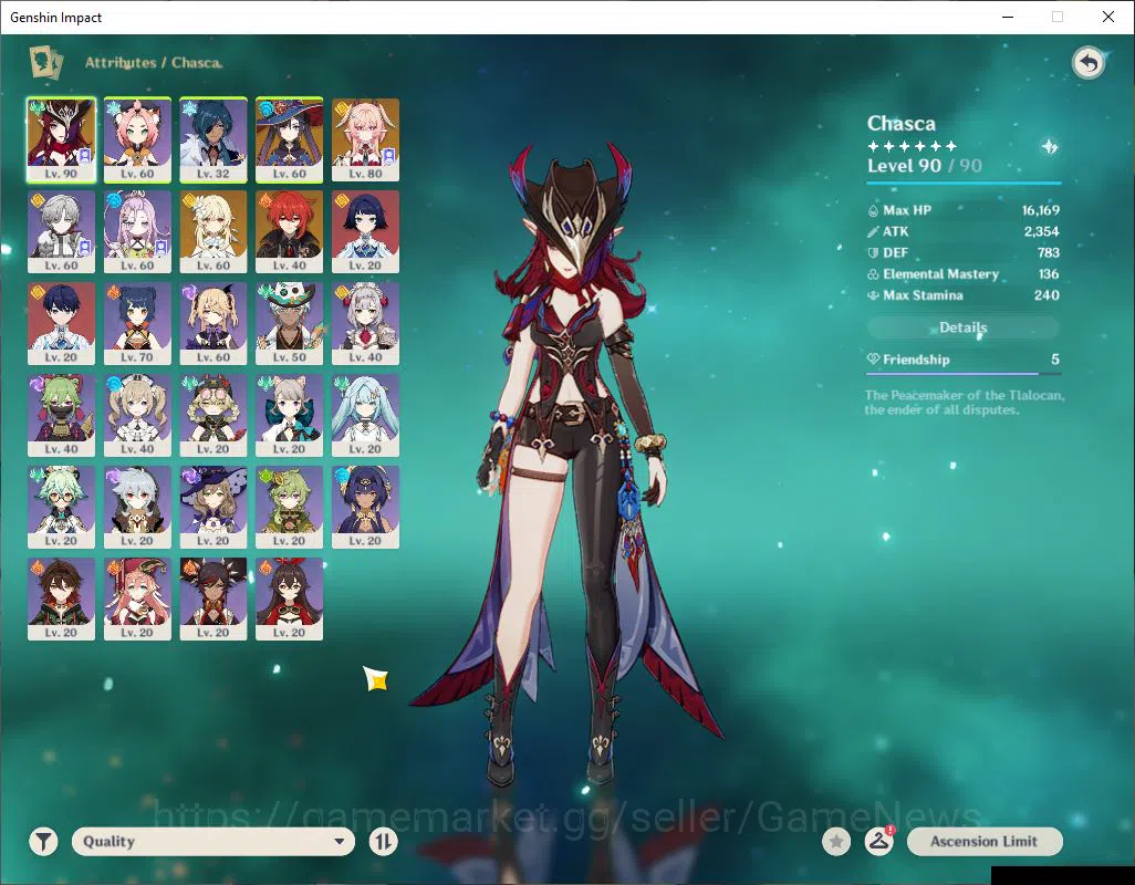 Genshin Impact Accounts EU|AR 51|2 Limited+21(*4Character)|ChascaC1,Linnea image 13