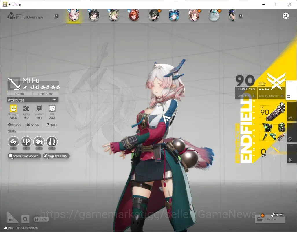Arknights: Endfield Accounts ASIA|Lv 57|6k Ars|138 Ori|5 SSR (1 Limited)+1 Sele image 2