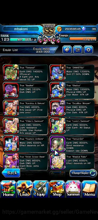 Grand Summoners Accounts Global|Rank 123|23 Ascend|RoyTW,EmiyaTW,Summer (Mi image 5