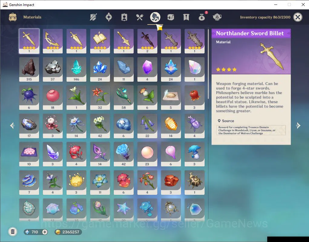 Genshin Impact Accounts ASIA|AR 57|5 Limited+5(*5Weapon)|Skirk,Citlali,Fur image 9