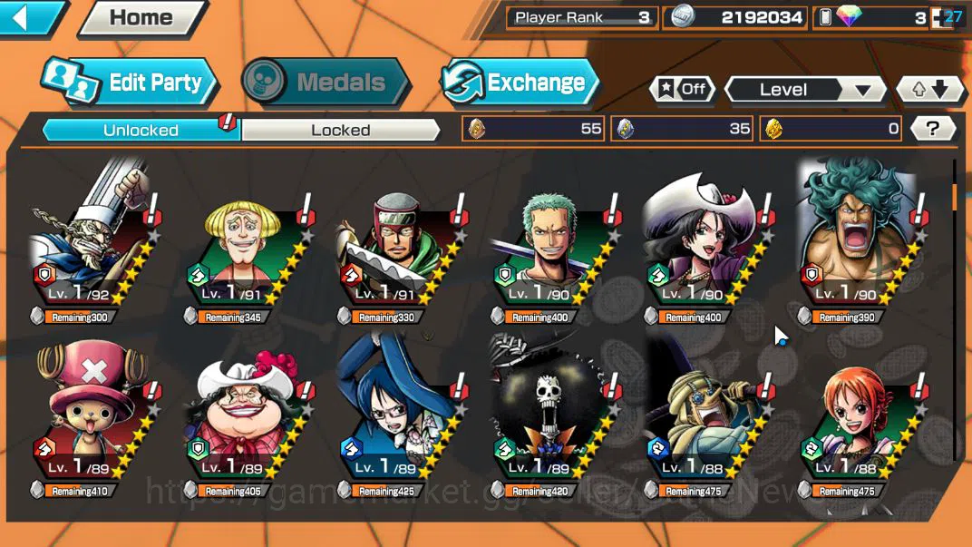 One Piece Bounty Rush Accounts Starter GLOBAL|3 EX| T4E Marshall D.Teach,Blackbeard Pirates Kuzan,FILM Z Zephyr |Rank 5