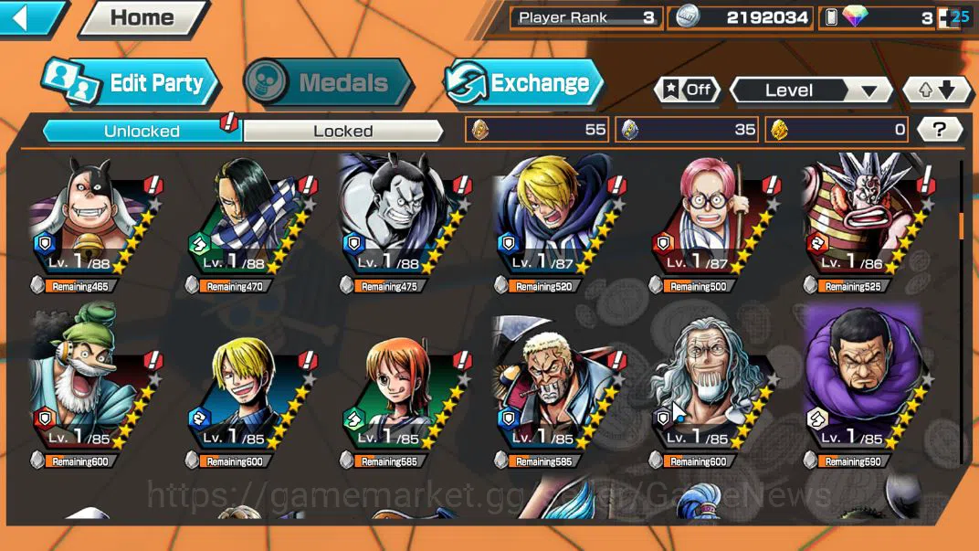 One Piece Bounty Rush Accounts Starter GLOBAL|3 EX| T4E Marshall D.Teach,Blackbeard Pirates Kuzan,FILM Z Zephyr |Rank 6