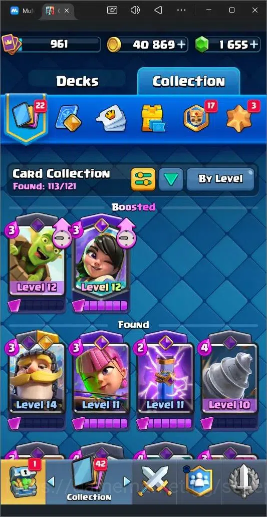 Clash Royale Accounts High-End Global |CL 961|KTL 12|Trophy 6670|113 Cards|2 Champ|3 Hero|7 Evo|40k Gold|1.6k Gems|Proteck 8