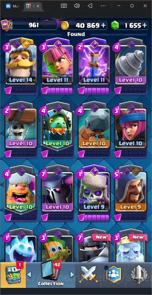 Clash Royale Accounts High-End Global |CL 961|KTL 12|Trophy 6670|113 Cards|2 Champ|3 Hero|7 Evo|40k Gold|1.6k Gems|Proteck 9