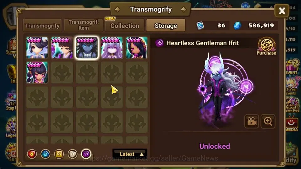 Summoners War: Sky Arena Accounts End-Game GLOBAL Lv 92|3 LD[Artamiel,Rick,Dr Albert]|36 Total NB5[Shi Hou,Vanessa,Etc]+72 20