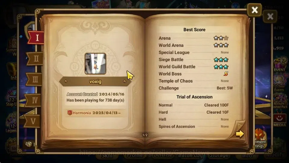 Summoners War: Sky Arena Accounts End-Game GLOBAL Lv 92|3 LD[Artamiel,Rick,Dr Albert]|36 Total NB5[Shi Hou,Vanessa,Etc]+72 3