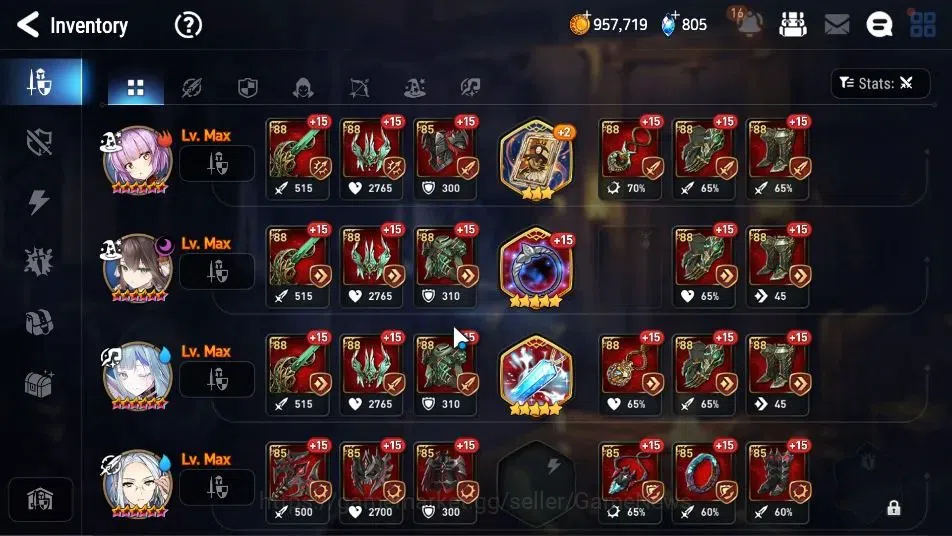Epic Seven Accounts High-End ASIA Verif| 11 ML (Dark Diene,Har Seti,ZIO,Etc)+Aby Fumyr,Fenne,Etc|Poh+Bless ON|16K 13