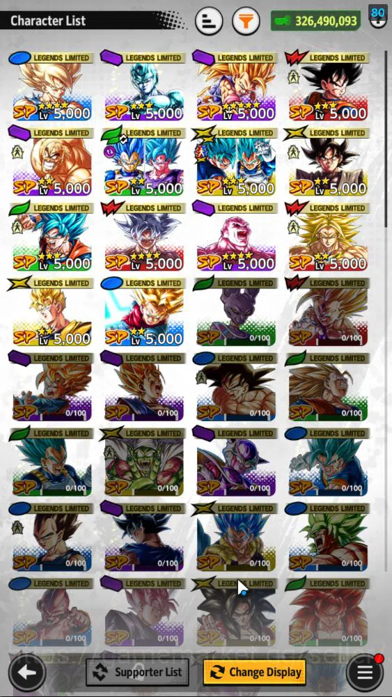 Dragon Ball Legends Accounts Mid-Tier 3,8M Total Power|LV 155|4 UL+ 14LL|SS Goku,Buu: Super Majin Vegeta,Fusion Zamasu 4