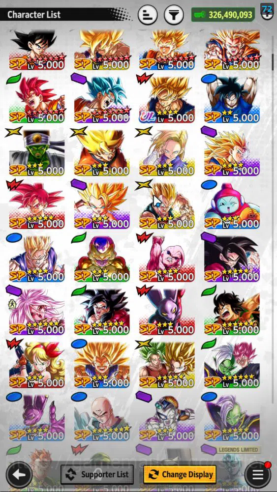 Dragon Ball Legends Accounts Mid-Tier 3,8M Total Power|LV 155|4 UL+ 14LL|SS Goku,Buu: Super Majin Vegeta,Fusion Zamasu 6