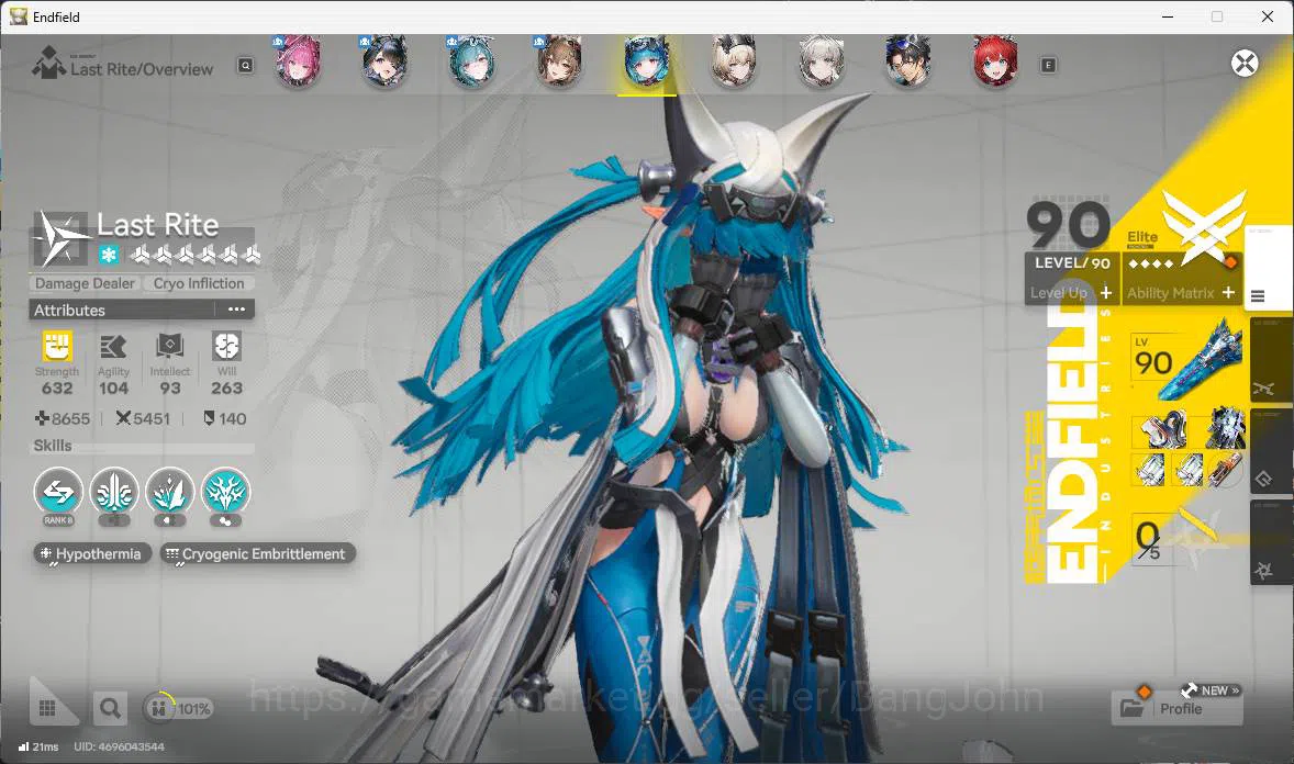 Arknights: Endfield Accounts ASIA |  LVL 57, Yvonne SIgn, tangtang P1 sign, Gil image 11