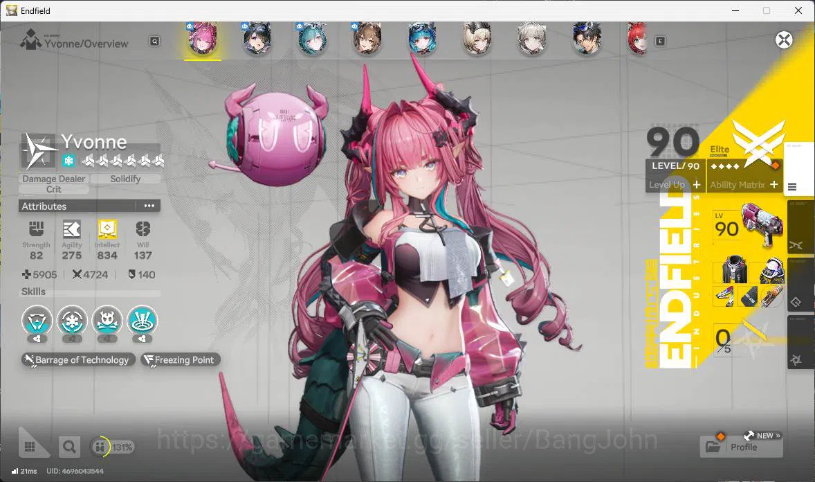 Arknights: Endfield Accounts ASIA |  LVL 57, Yvonne SIgn, tangtang P1 sign, Gil image 5