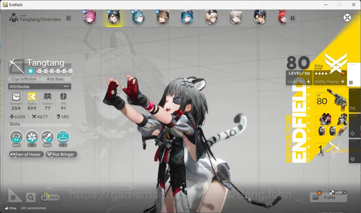 Arknights: Endfield Accounts ASIA |  LVL 57, Yvonne SIgn, tangtang P1 sign, Gil image 7