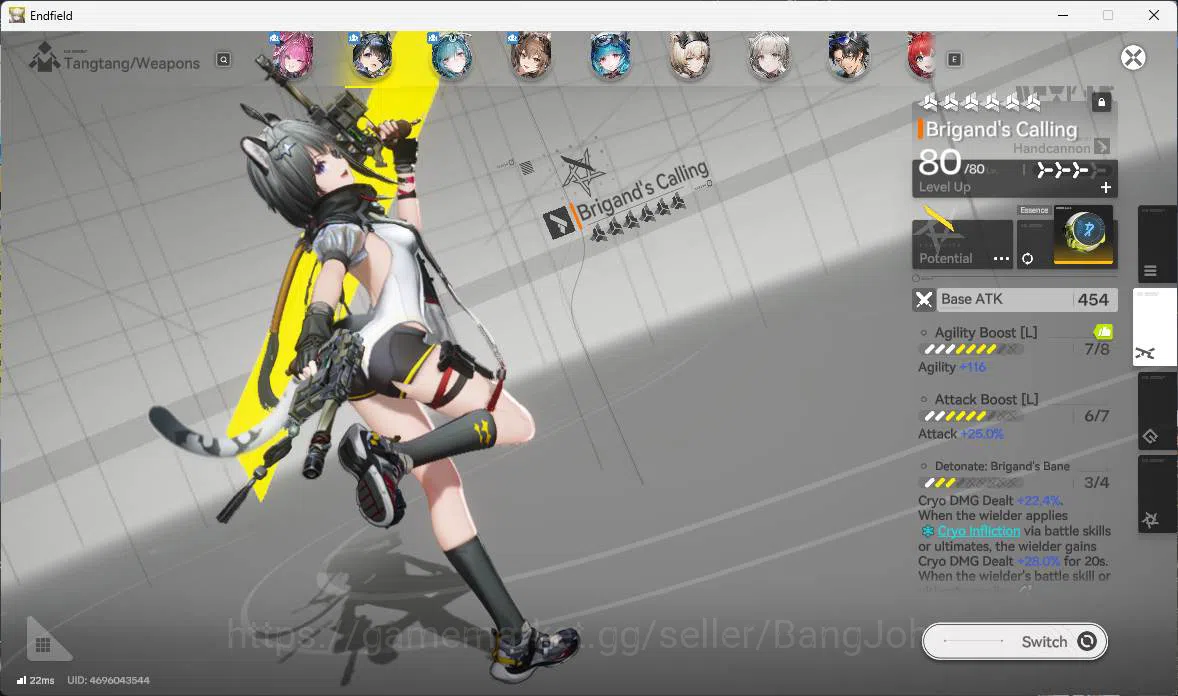 Arknights: Endfield Accounts ASIA |  LVL 57, Yvonne SIgn, tangtang P1 sign, Gil image 8