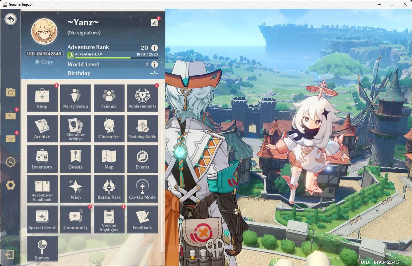 Genshin Impact Accounts Others ASIA | AR 20 | 1 Limit+2 Charstd | Sandrone | MC Male | TakeMail Check SS GI368B 1