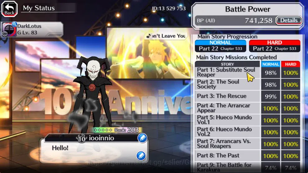 Bleach: Brave Souls Accounts [GLOBAL]50K Orbs|TYBW26[Meninas,Liltotto],10th Ann image 4