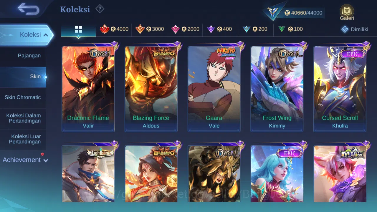 Mobile Legends: Bang Bang Accounts Others Hero 101 Skin 196 | CC Natalia | Lightborn Granger, Alucard, Fanny | Lunar Sun 7