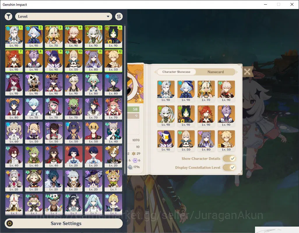 Genshin Impact Accounts ASIA| AR58 | 8 Limited +9(5*Weapon)|(Nahida,Raiden image 2