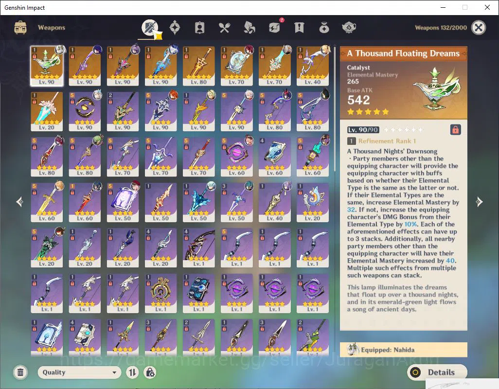 Genshin Impact Accounts ASIA| AR58 | 8 Limited +9(5*Weapon)|(Nahida,Raiden image 3