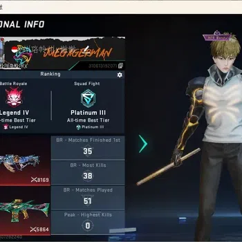 Blood Strike Accounts Collab Skin ASIA | Eternal: INP-9-Golden Elegy|1 OPM Striker: Genos Limit Break|2 OPM Collab Gun|1