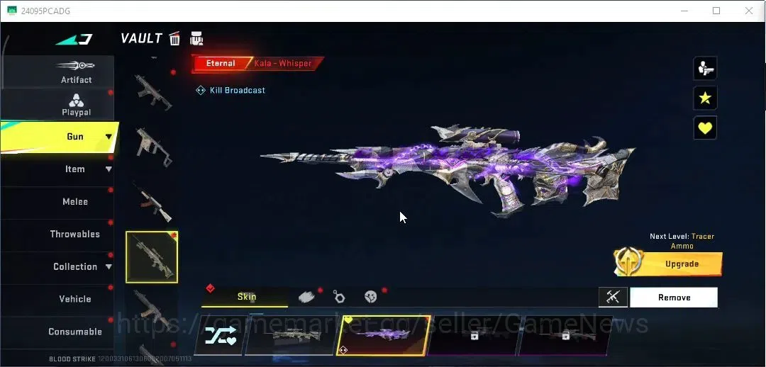 Blood Strike Accounts ASIA| ETERNAL Kala | 90 Upgrade Point Kala| 8,4k R image 5