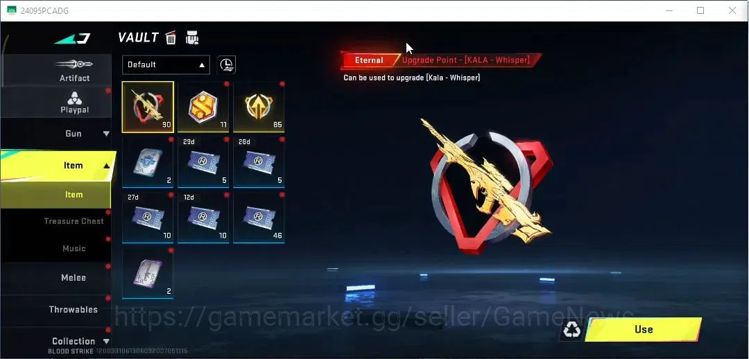 Blood Strike Accounts ASIA| ETERNAL Kala | 90 Upgrade Point Kala| 8,4k R image 8