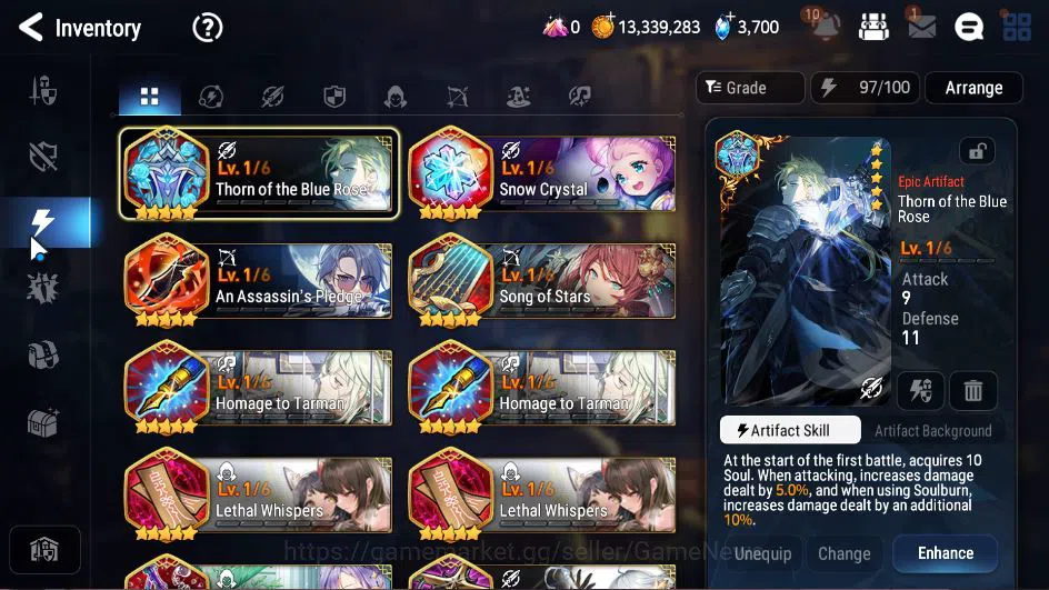 Epic Seven Accounts Starter GLOBAL Unverif|1 ML (Boss Arunka) + Schruel,Eda,Senya,Etc|PoH+Bless ON|3,7K SStone + 56K 16
