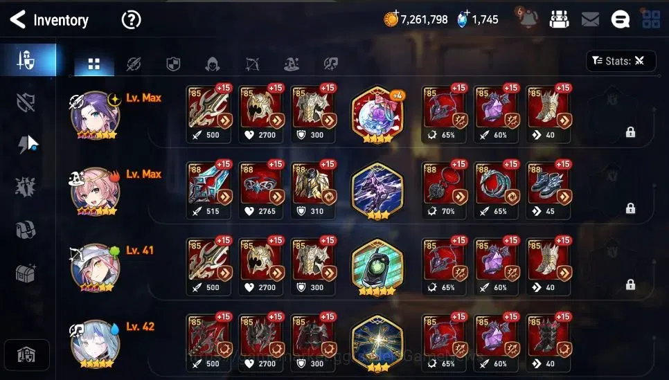 Epic Seven Accounts Global|UnVerif|2 ML(Rhianna&Luciella,Abyssal Yufin image 16