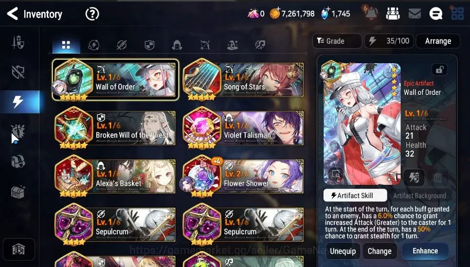 Epic Seven Accounts Global|UnVerif|2 ML(Rhianna&Luciella,Abyssal Yufin image 17